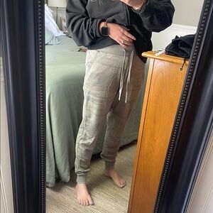 Z Supply Camo Jogger Sweatpants Elastic Cuffs